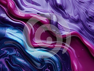 Vibrant abstract fluid art background photo