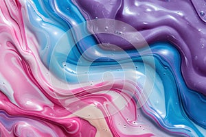 Vibrant abstract fluid art background photo