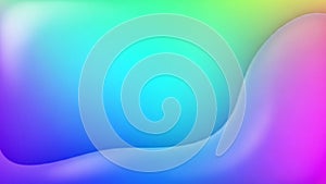 Vibrant abstract fluid gradient background with smooth waves of blue, green, and purple