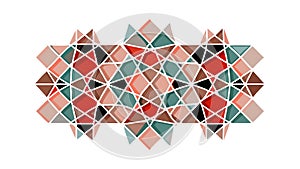Vibrant Abstract Geometric Blocks Pattern, vector design Generative AI