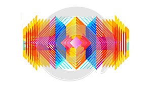 Vibrant Abstract Geometric Lines Pattern, vector design Generative AI
