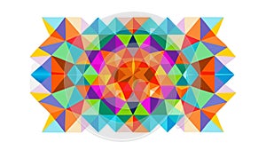 Vibrant Abstract Geometric Mosaic Pattern Background Design, vector design Generative AI