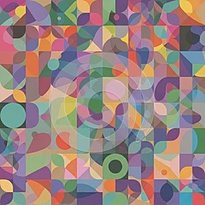 Vibrant Abstract Geometric Pattern Design