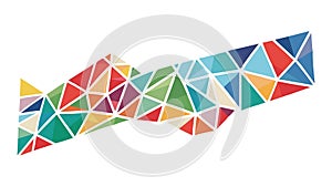 Vibrant Abstract Geometric Triangles Pattern Background Vector Art, vector design Generative AI