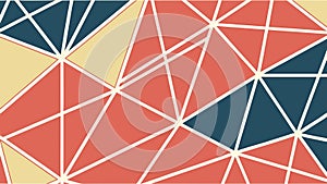 Vibrant Abstract Geometric Triangles Pattern Background, vector design Generative AI