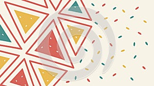 Vibrant abstract geometric triangular mosaic, symbolizing modern design, vector design Generative AI