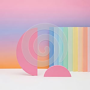 Vibrant abstract geometry