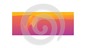 Vibrant Abstract Gradient Background Orange to Pink Waves, vector design Generative AI