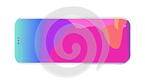 Vibrant abstract gradient background with smooth color transitions, vector design Generative AI