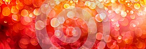 Vibrant abstract gradient bokeh in yellow, orange, and red hues for stunning background design