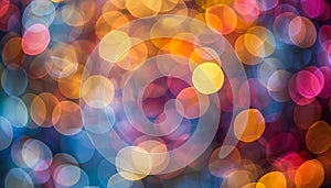 Vibrant abstract gradient bokeh with yellow, orange, and red light for captivating background