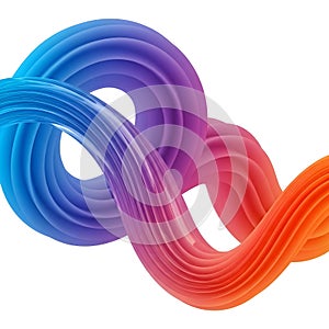 Vibrant Abstract Gradient Flowing Shape