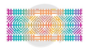 Vibrant Abstract Grid Rainbow Color Pattern Vector, vector design Generative AI