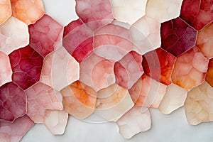 Vibrant abstract hexagon pattern photo