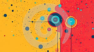 Abstract Geometric Data Visualization with Circles and Dots