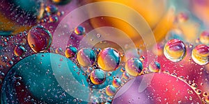 Vibrant Abstract Macro JewelToned Spheres