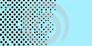 Abstract Polka Dot Pattern on Light Blue Background