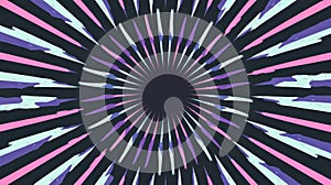 Colorful Pattern With Rays Emanating From a Central Point