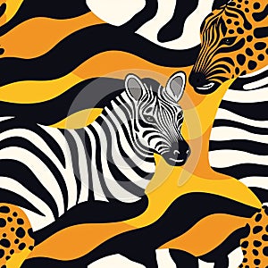 Zebra texture pattern