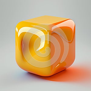 Vibrant Abstract Shapes: A Bright and Solid Multi-Colored object against a Dynamic Ambient Background