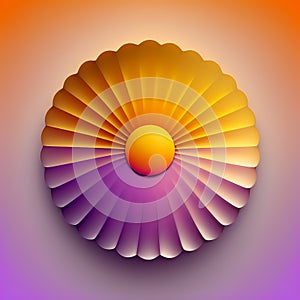 Vibrant Abstract Shapes and circles: A Bright and Solid Multi-Colored object against a Dynamic Ambient Background