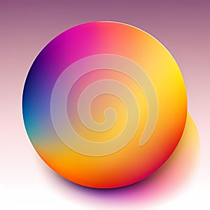 Vibrant Abstract Shapes and circles: A Bright and Solid Multi-Colored object against a Dynamic Ambient Background