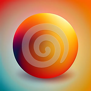 Vibrant Abstract Shapes and circles: A Bright and Solid Multi-Colored object against a Dynamic Ambient Background