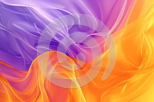 Vibrant Abstract Silk Waves