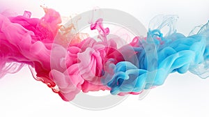 Vibrant Abstract Smoke Waves in Pastel Color Harmony GenerativeAI