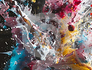 Vibrant Abstract Splash of Colors