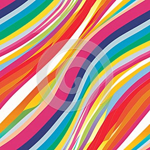 Vibrant Abstract Swirling Color Stripes Background