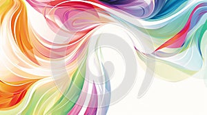 Vibrant Abstract Swirls of Color Background Design