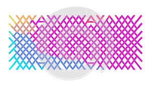 Vibrant Abstract Triangle Mesh Pattern, vector design Generative AI