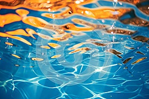 Vibrant Abstract Water Ripples: Serene Beauty of Nature