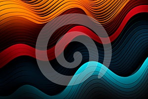 Vibrant Abstract Wave Pattern