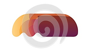 Vibrant Abstract Wavy Gradient Shape Vector Element, vector design Generative AI