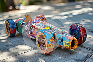 Vibrant Abstraction: Suburban Soapbox Derby Patterns
