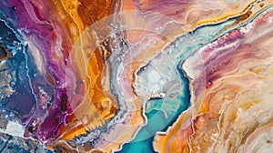 Vibrant Agate Geode Texture