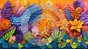 Vibrant ai-generated abstract artwork with intricate patterns exploring creativity