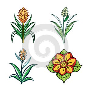 Vibrant Monkey Grass Flower Artwork