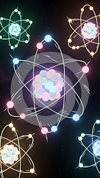 Vibrant Atomic Structures in Space