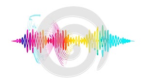 Vibrant Audio Equalizer Spectrum Sound Wave Display Vector, vector design Generative AI