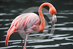 Vibrant Avian Trio: Flamingo, Tody-Tyrant, and Greater Flamingo Close-Up