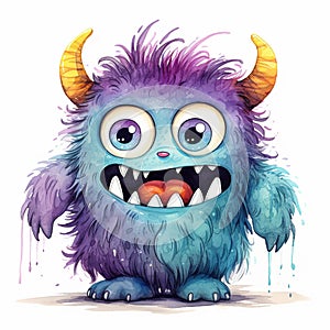 Vibrant Baby Monster Isolation Colorful Magic