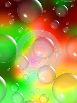 Vibrant Background with Bubbles wallpaper photo