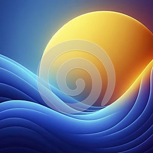 Vibrant Background with Smooth Color Shadings Creating a Soft Gradient Effect