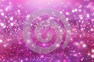 Vibrant background with twinkle lights Pink glitter sparkle