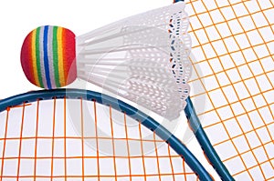 Vibrant Badminton Equipment