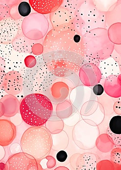 Vibrant Balloon Burst: A Colorful Abstract Illustration of Red E