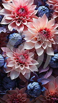 Vibrant Blooms: Exploring the Cold Color Craze in Sculpted Dahli
